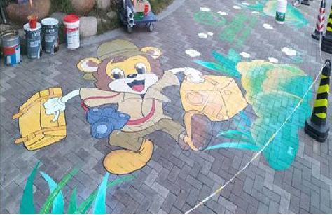 富源夏季画地面彩绘会遇到的问题