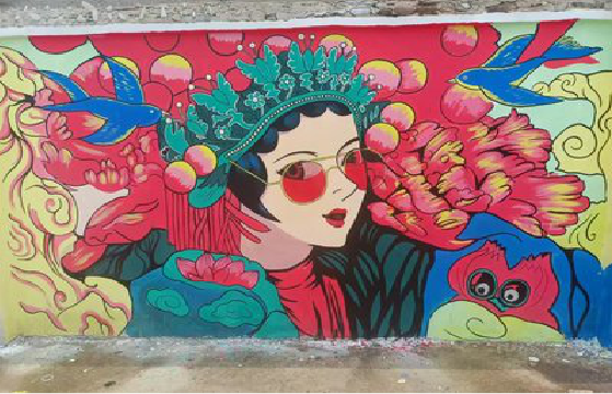 富源墙体彩绘-网红墙