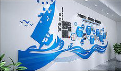 富源海浪主题文化墙如何设计？