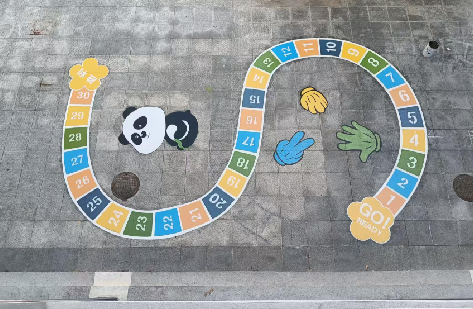 富源地面游戏彩绘