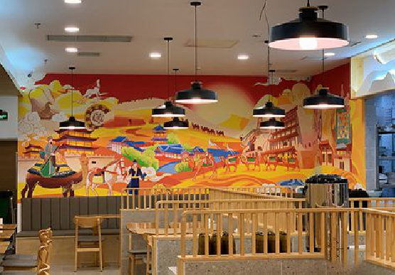 富源商业空间彩绘介绍。