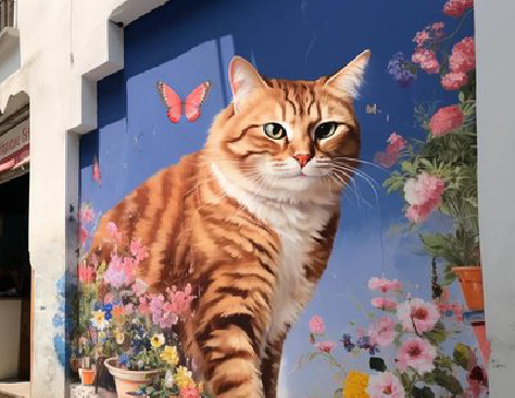 富源自己绘制有个性的手绘墙