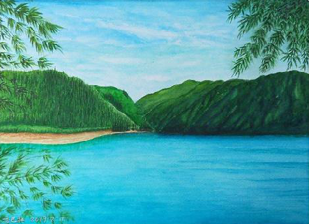 富源在墙绘中，如何绘画绿水青山？