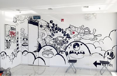 富源手绘墙并非传统涂鸦。