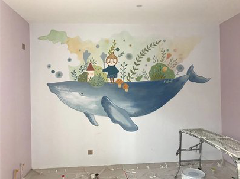 富源手绘墙的特点及优势。