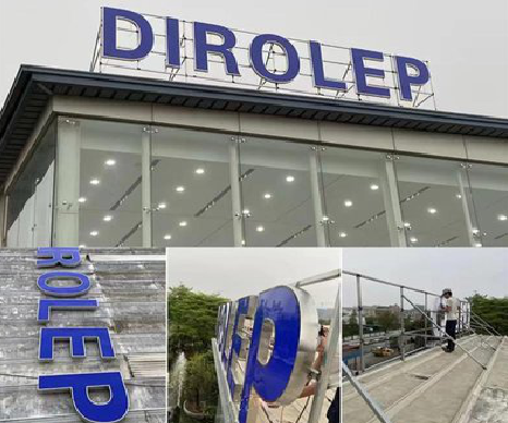 富源楼顶发光字安装的注意事项。